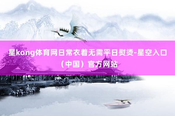 星kong体育网日常衣着无需平日熨烫-星空入口（中国）官方网站